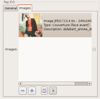 image Tag ID3 - onglet images