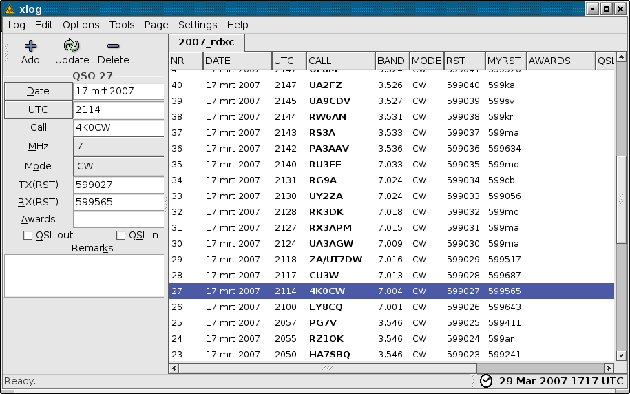 Image xlog-mainwindow