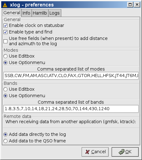 Image xlog-preferencesdialog-general