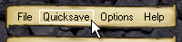 The Quicksave menu