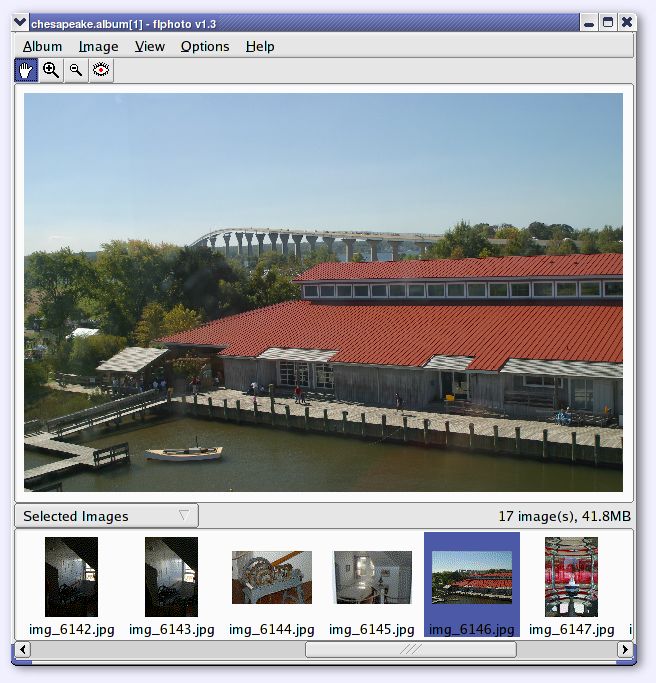 The flPhoto Main Window