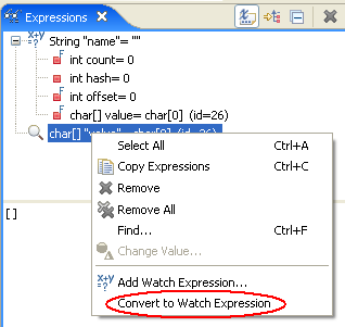 Convert to Watch Expression