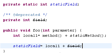 An example of advanced highlighting.