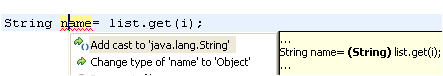 Add cast in assignment