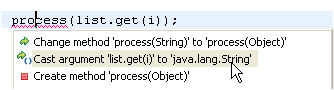 Add cast for method arguments