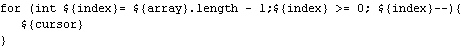 Template for an iterator