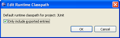 Edit Runtime Classpath dialog