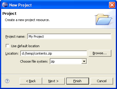 Picture showing a non-local file system