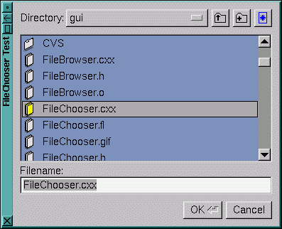 FileChooser widget