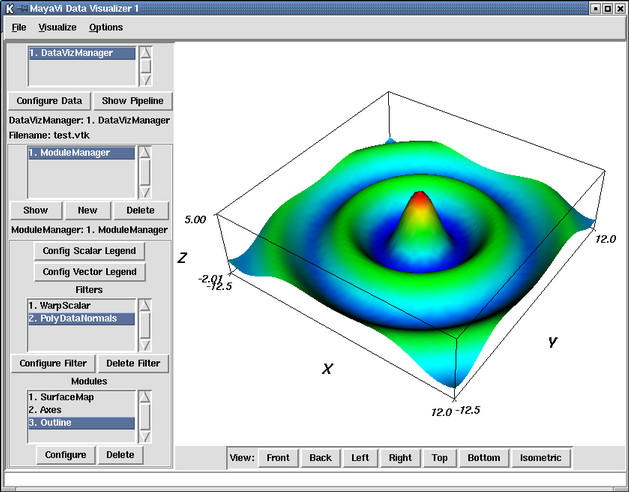 MayaVi from the Python interpreter