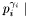 $p_i^{\gamma_i}\mid$