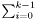 $\sum_{i=0}^{k-1}$