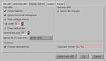 options dialog display options