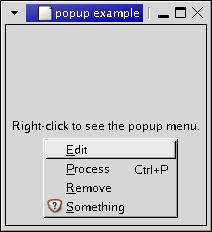 Popup Menu