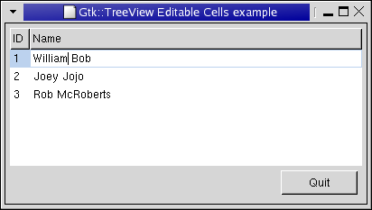 TreeView - Editable Cells